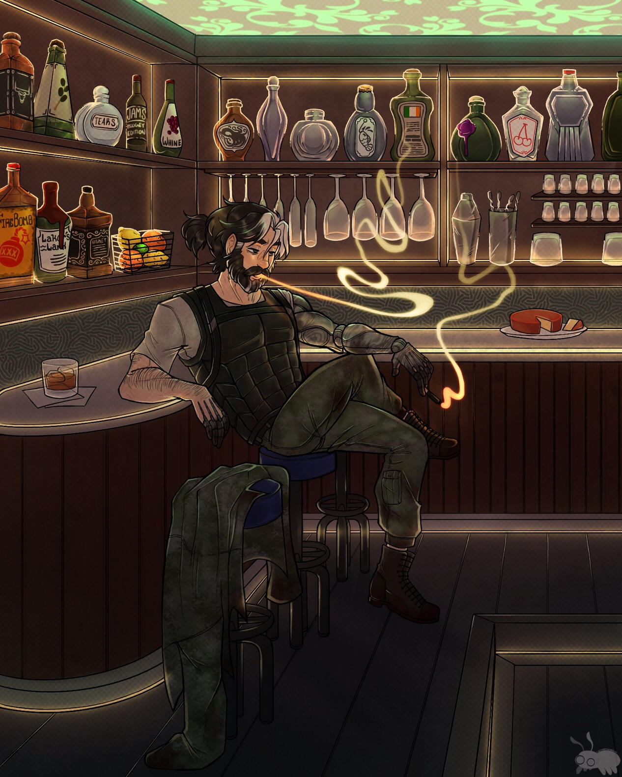 1 Rendered Full Body w/BG (250); Total $250